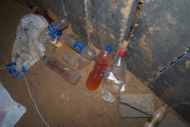 The Gaza tunnel where the Israel Defence Forces say six Israeli hostages were recently killed by Hamas militants