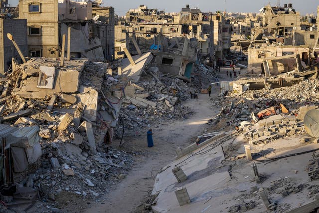 Mideast War Anniversary Gaza Destruction Takeaways