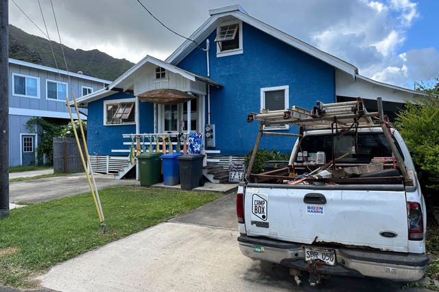 The house of Ryan Routh in Kaaawa, Hawai 