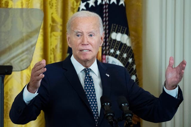 President Joe Biden speaks