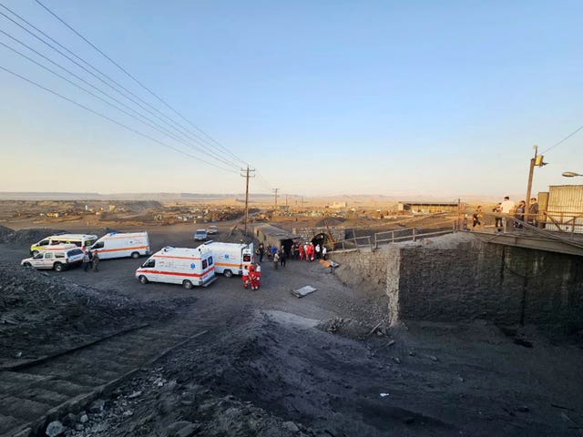 A view of the mine in eastern Iran