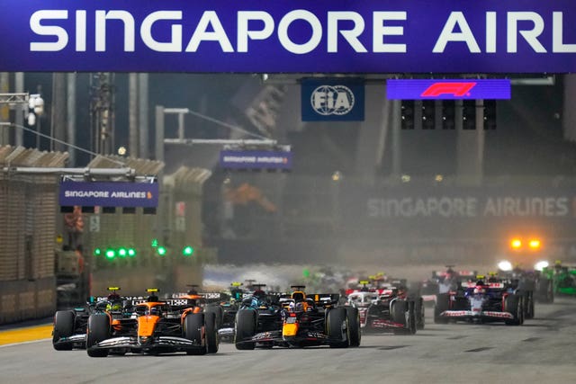 Singapore F1 GP Auto Racing