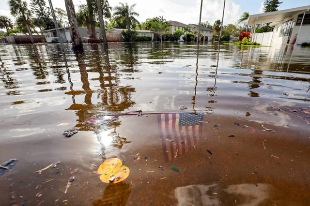 Flooded street