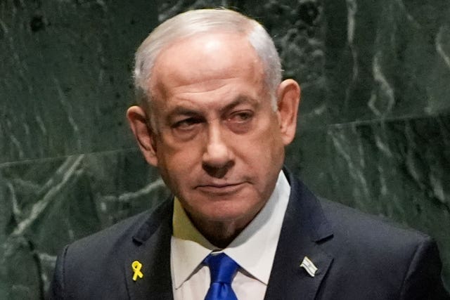 Israeli prime minister Benjamin Netanyahu