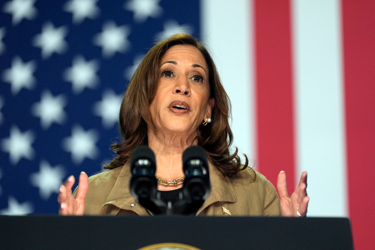 Harris visits Mexican border as she offers tougher stance on migration