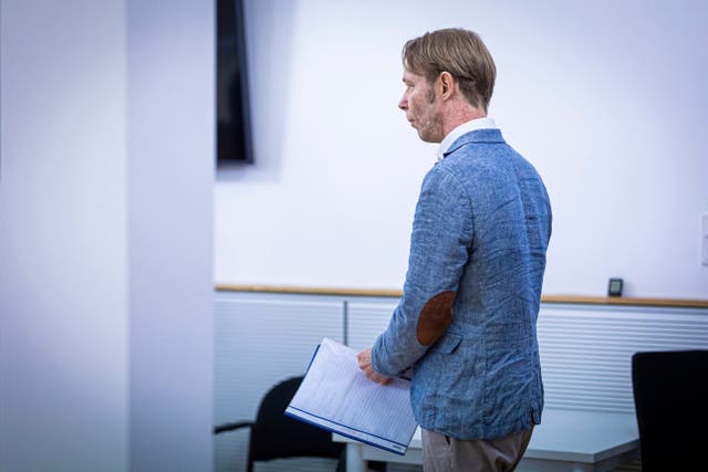 Christian B in profile in court