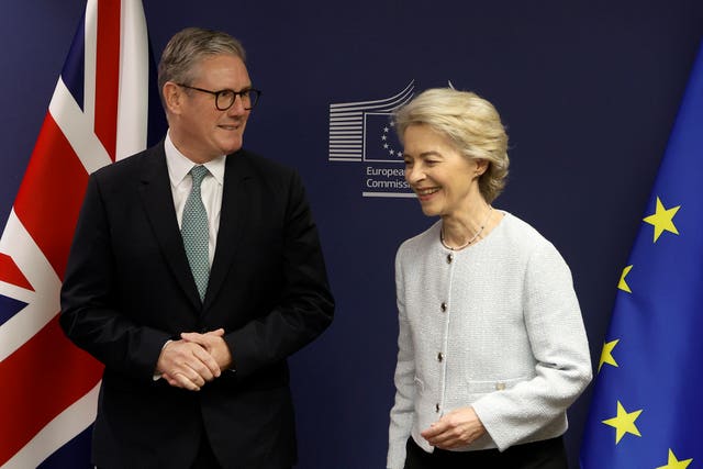 Sir Keir Starmer and Ursula von der Leyen