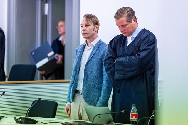 Christian B stands before the court, alongside a lawyer