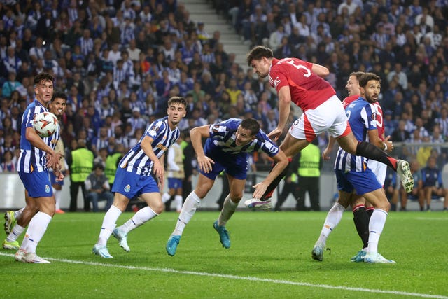 Harry Maguire earned the late point