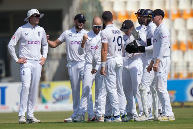 England players celebrating