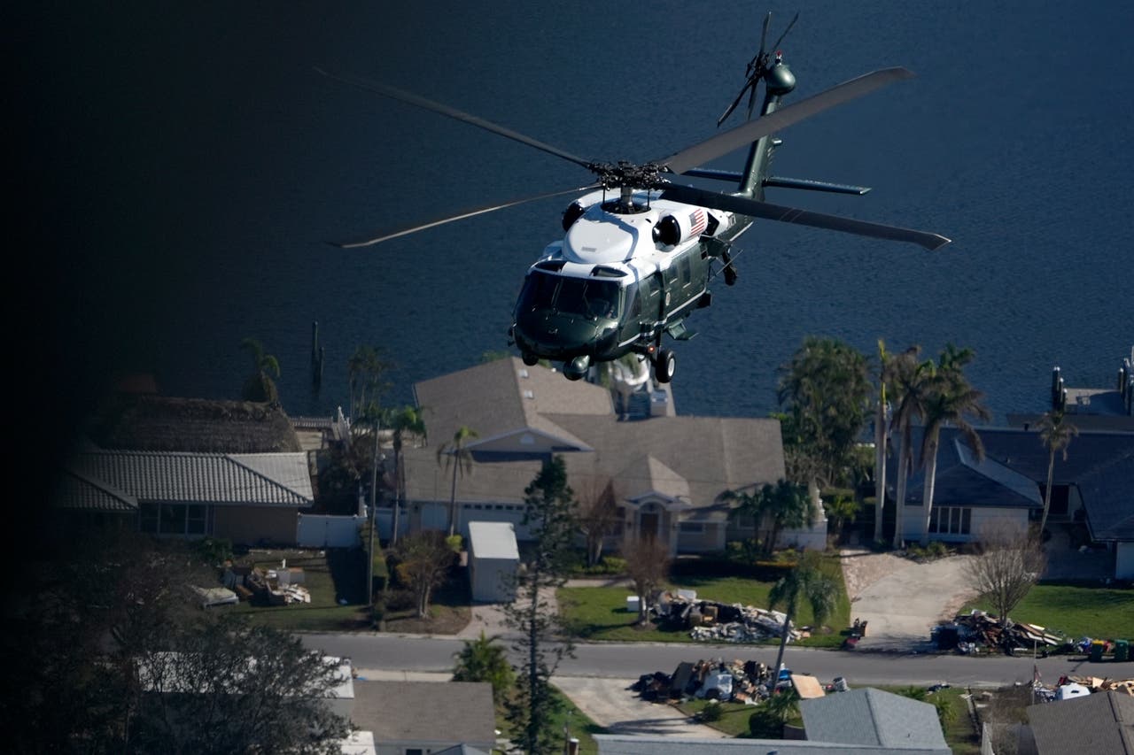 Biden arrives in Florida to survey damage caused by Hurricane Milton ...