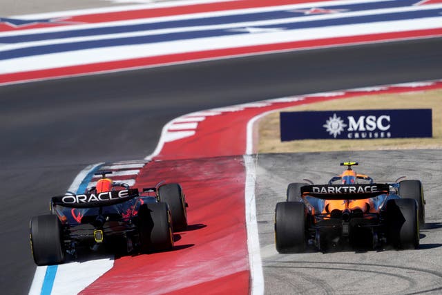 Verstappen and Norris drive in Austin