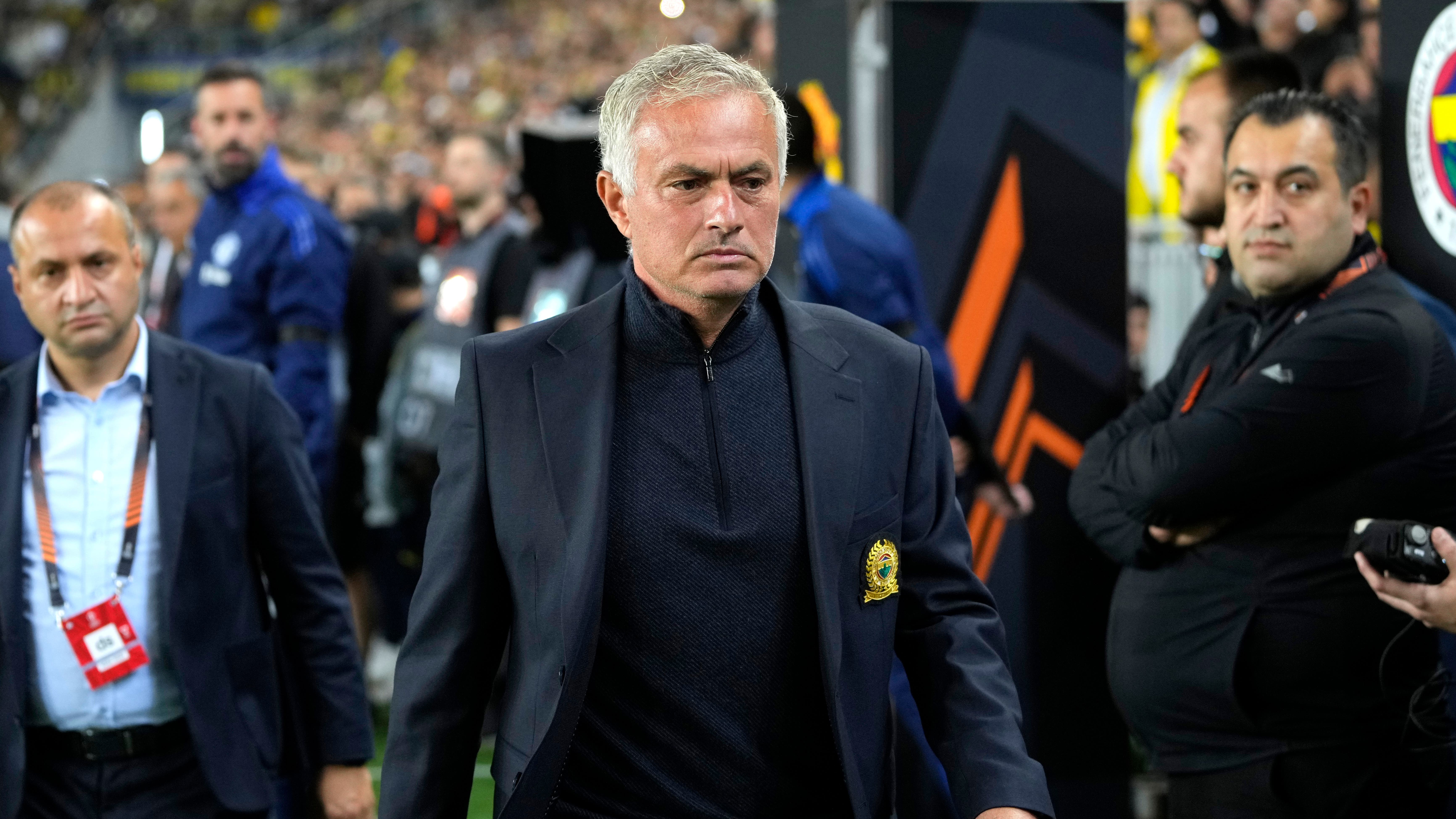 Jose Mourinho was sent off (Francisco Seco/AP)