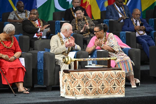 Charles at the Chogm meeting