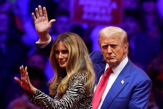 Donald Trump and his wife Melania