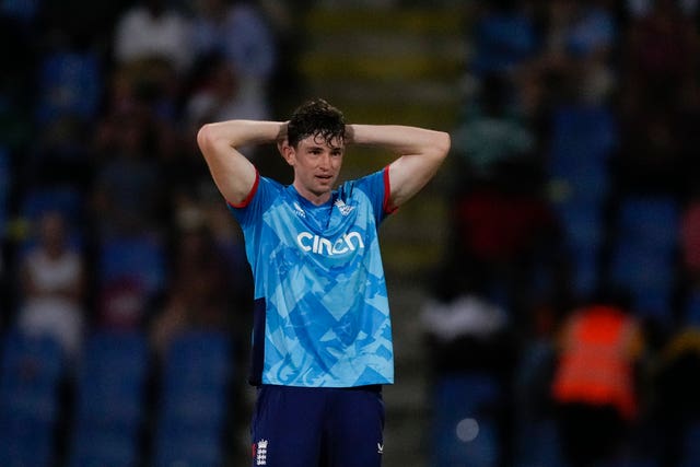 John Turner reacts during England's defeat by the West Indies