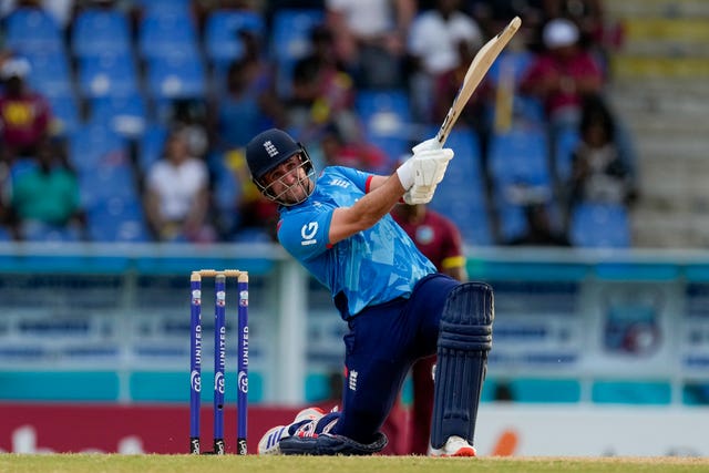 Liam Livingstone batting for England