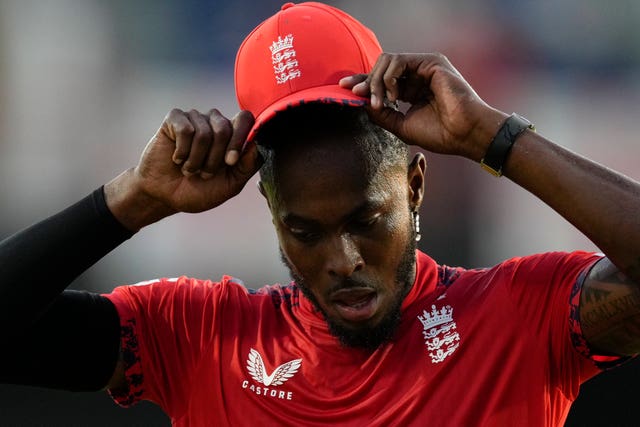 Jofra Archer in a T20 between England and the West Indies