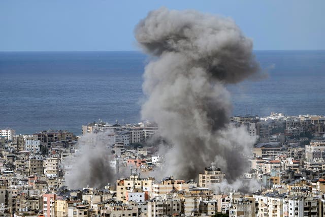 An air strike in Lebanon