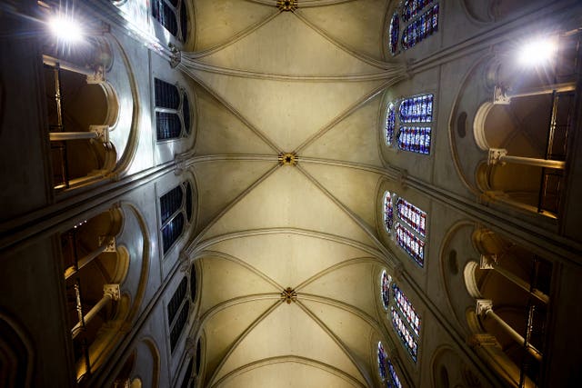 The restored ceiling 