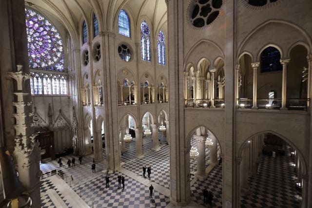 The newly restored Notre Dame Cathedral