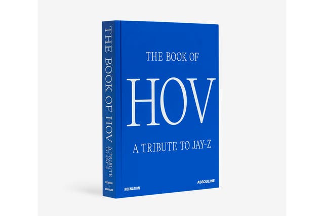 This book cover image released by Assouline shows The Book Of Hov: A Tribute To Jay-Z 