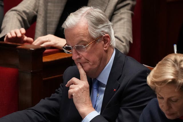 Michel Barnier at the French National Assembly