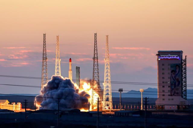 Another view of lift-off from the spaceport