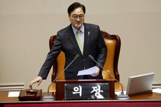 South Korean National Assembly Speaker Woo Won-shik 