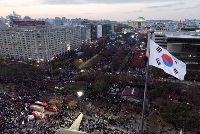 A protest in Seoul