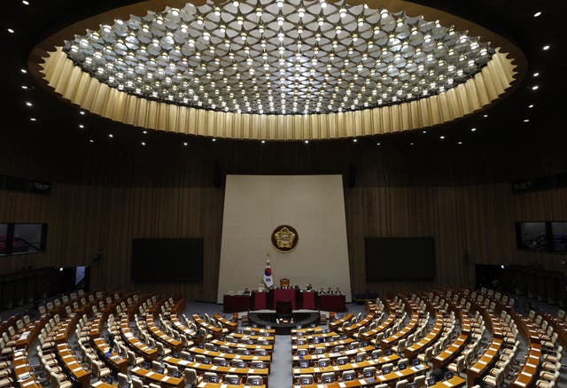 South Korean parliament chamber