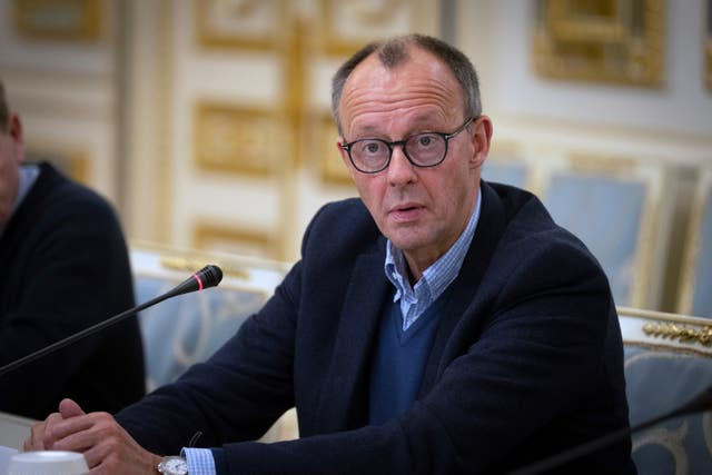 The Chairman of the German Christian Democratic Party (CDU) Friedrich Merz 