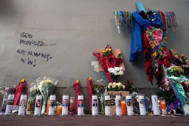 A memorial for the victims of a deadly New Year’s Day truck attack in the French Quarter of New Orleans 