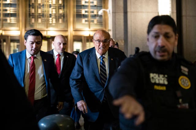 Rudy Giuliani in court