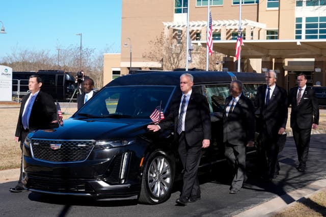 Jimmy Carter's funeral motorcade