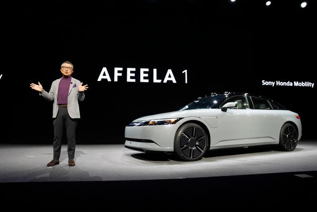 Yasuhide Mizuno of Sony Honda Mobility speaks about the Afeela 1 EV