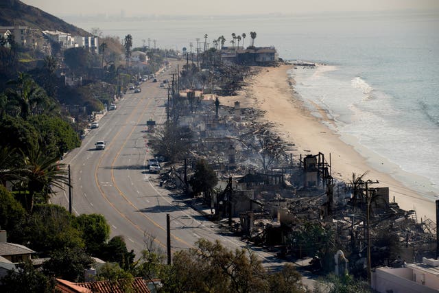 Beach-front properties smouldering