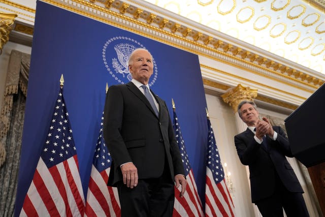  Joe Biden with secretary of state Antony Blinken