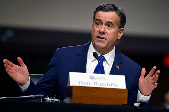 John Ratcliffe appearing before the Senate Intelligence Committee