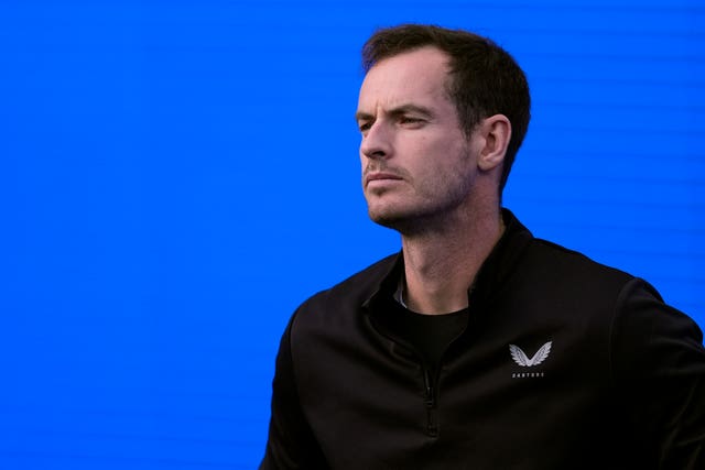 Andy Murray in the coaching pod