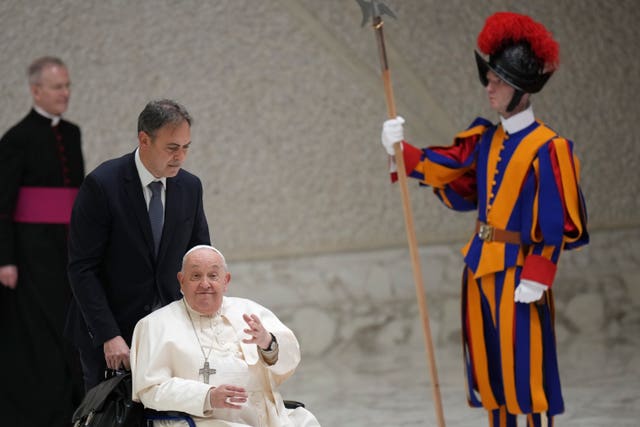 The Pope and Vatican guards