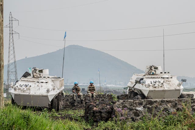 UN troops deploy outside Goma, DR of Congo 