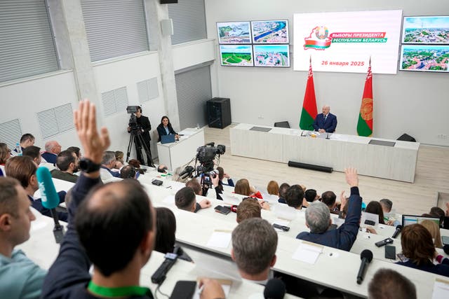 Alexander Lukashenko addresses the media