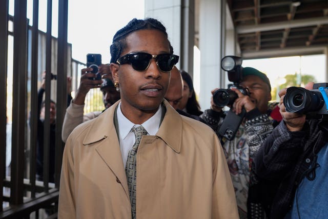 Rapper ASAP Rocky arriving at the Clara Shortridge Foltz Criminal Justice Centre in Los Angeles 