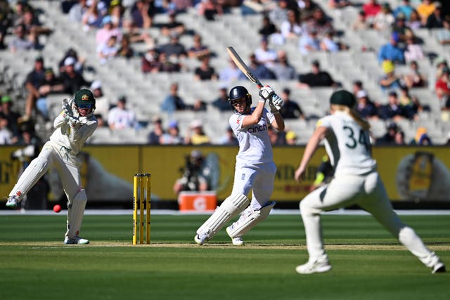 Nat Sciver-Brunt was England's top performer on a disappointing day in Melbourne.