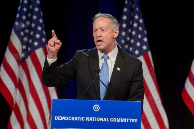 Martin O’Malley addressing delegates