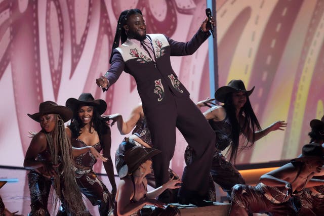 Shaboozey performing during the 67th annual Grammy Awards