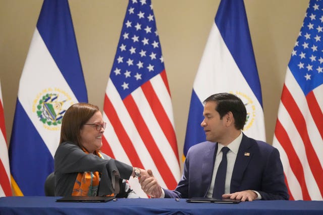 El Salvador US Rubio