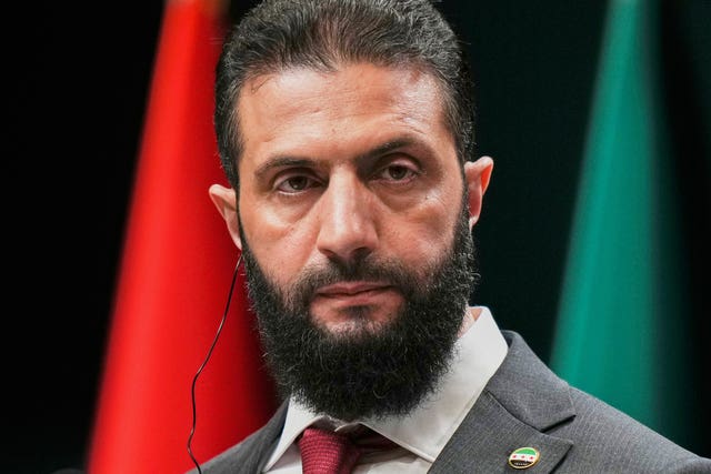 Syria’s interim president Ahmad al-Sharaa 