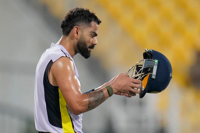 Virat Kohli during India training